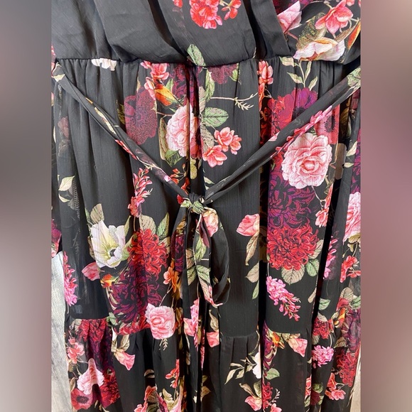 City Chic Floral Paradise Long Sleeve Maxi Dress Size 18. - Picture 10 of 15